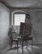 Georg Friedrich Kersting Caspar David Friedrich in Seinem Atelier oil